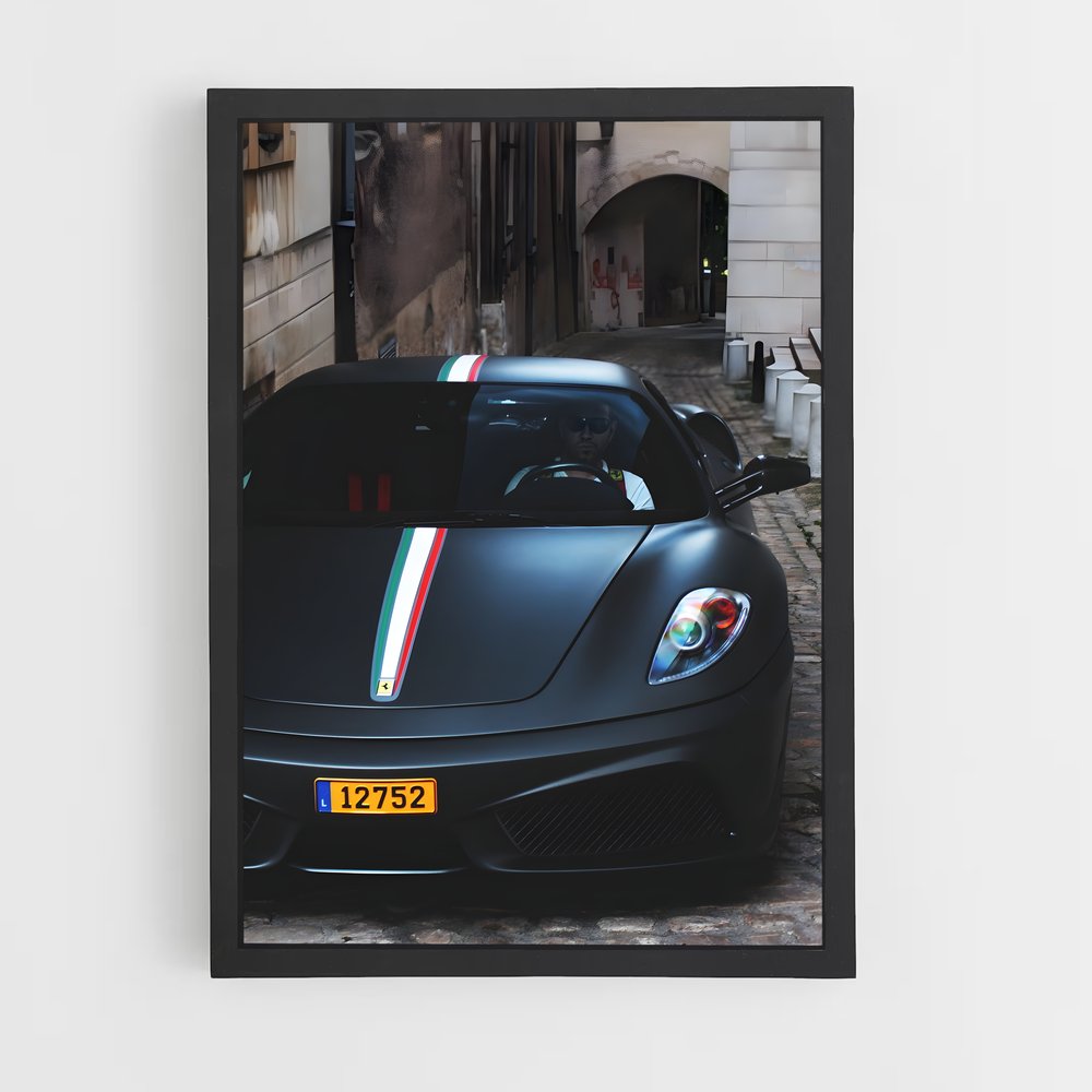 Poster Ferrari sur Pavés (vue 2)