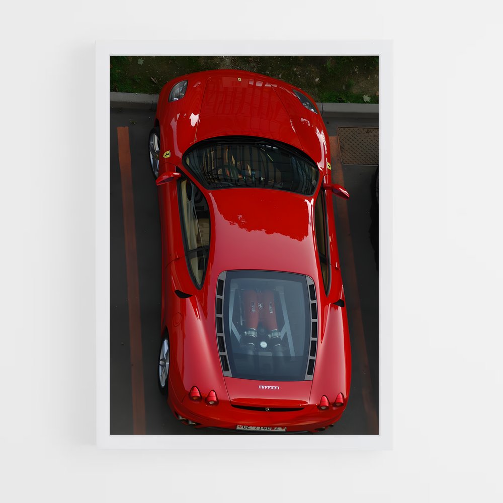 Poster Rouge passion effrénées – affiche Ferrari (vue 3)