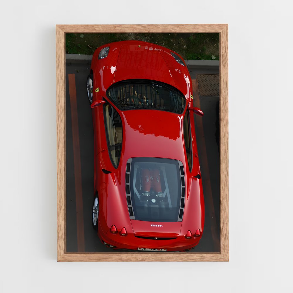 Poster Rouge passion effrénées – affiche Ferrari (vue 4)