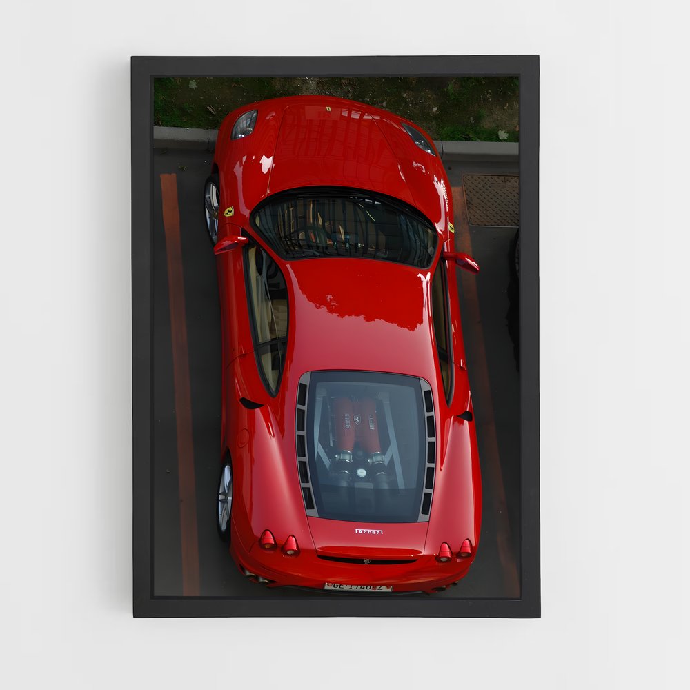 Poster Rouge passion effrénées – affiche Ferrari (vue 2)