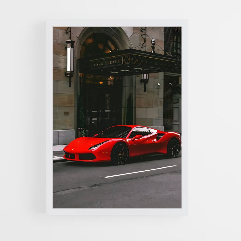 Poster Rouge passion pittoresque – affiche Ferrari (vue 3)