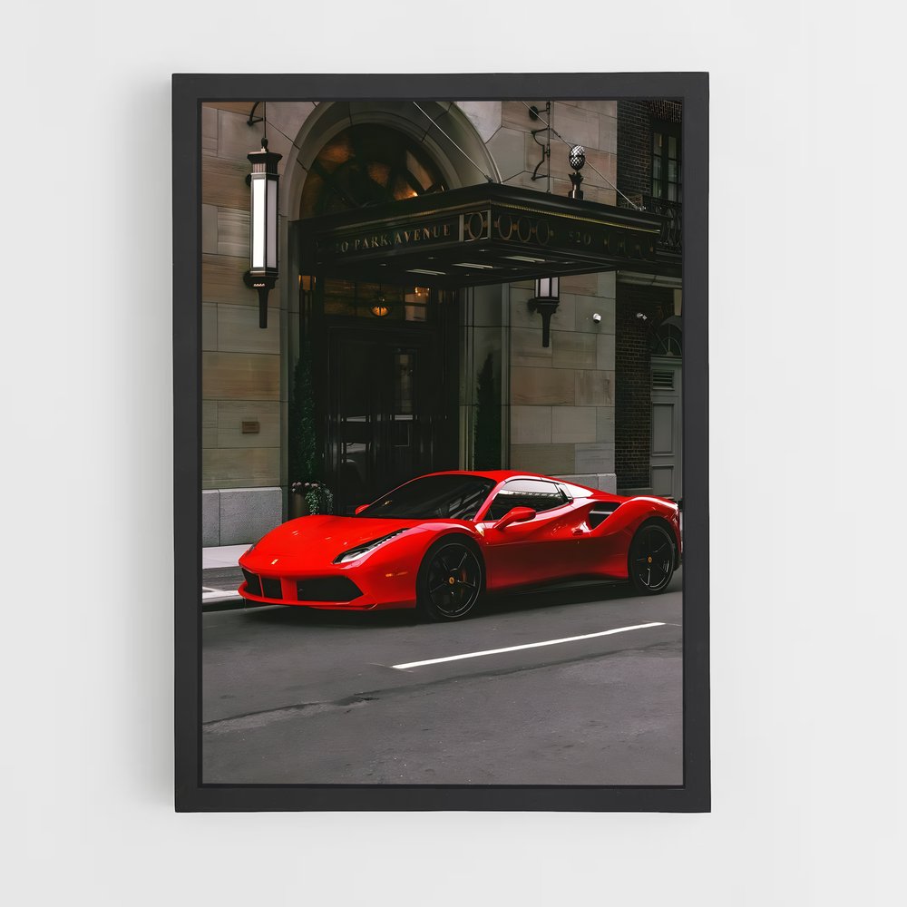 Poster Rouge passion pittoresque – affiche Ferrari (vue 2)