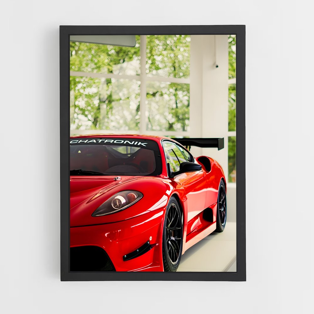 Poster Garage Rouge – affiche Ferrari (vue 2)