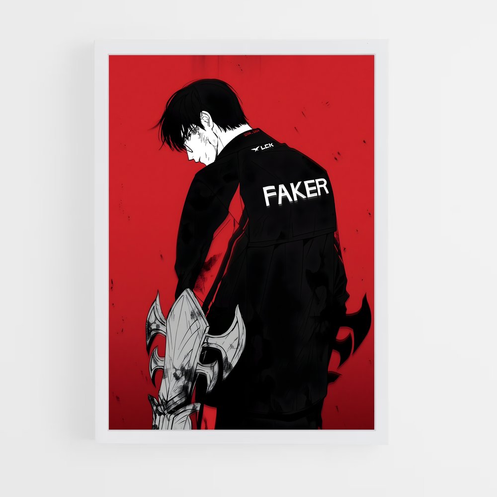 Poster Faker Aussi – affiche Esports (vue 3)