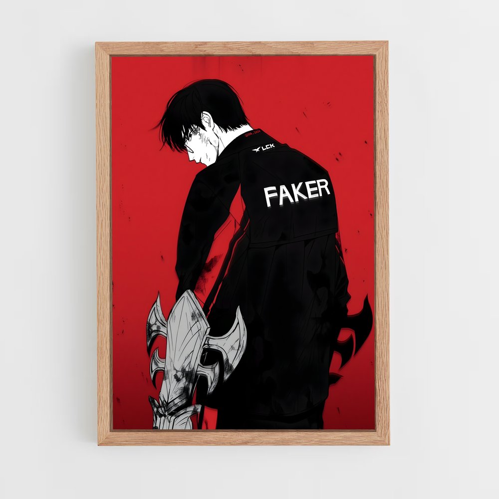 Poster Faker Aussi – affiche Esports (vue 4)