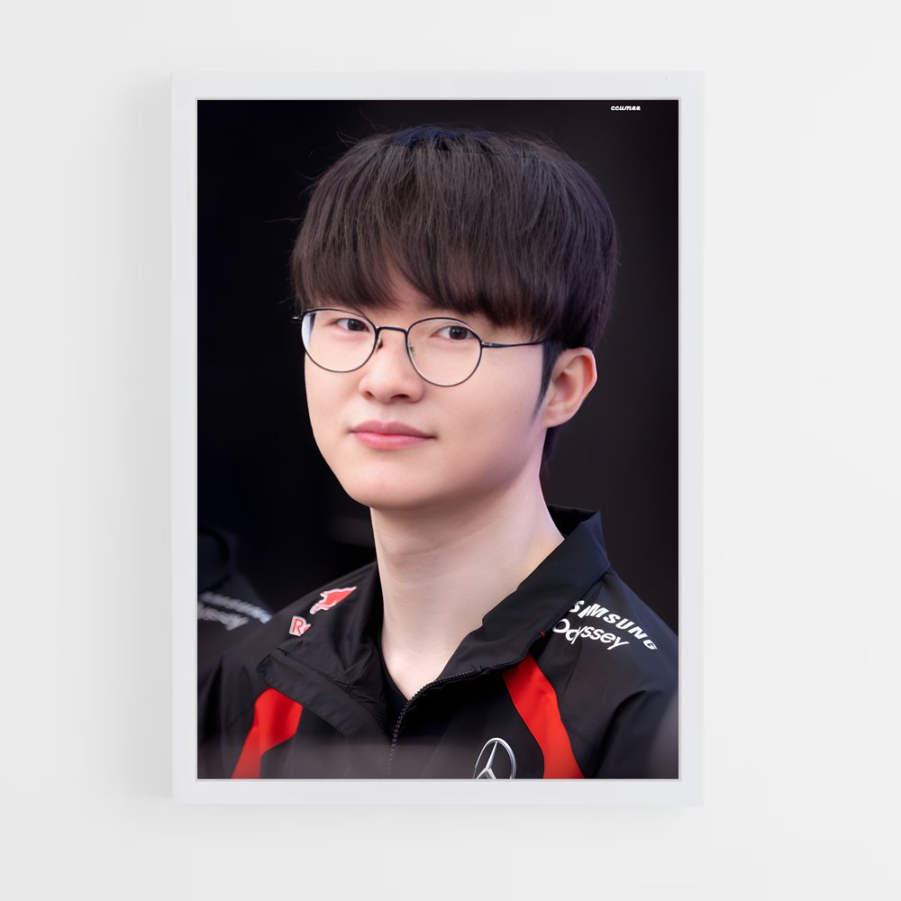 Poster Faker Fascinant – affiche Esports (vue 3)