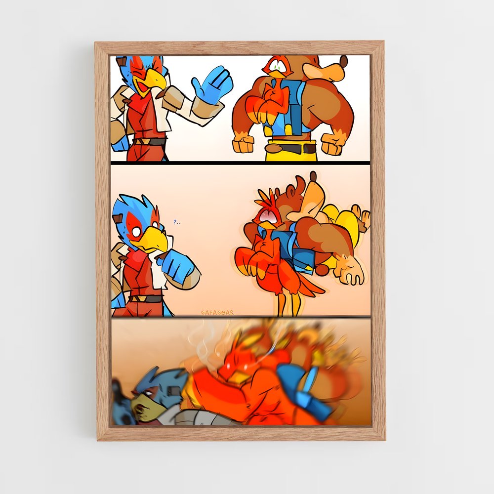 Poster Comic Odyssey – affiche Super Smash Bros (vue 4)