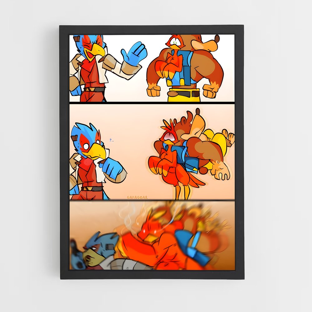 Poster Comic Odyssey – affiche Super Smash Bros (vue 2)