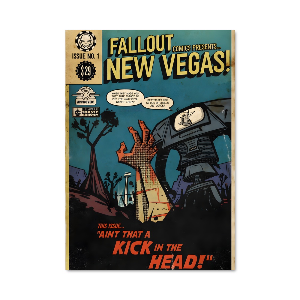 Poster Cartoon Wasteland
