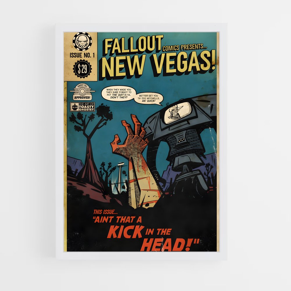 Poster Cartoon Wasteland – affiche Fallout (vue 3)