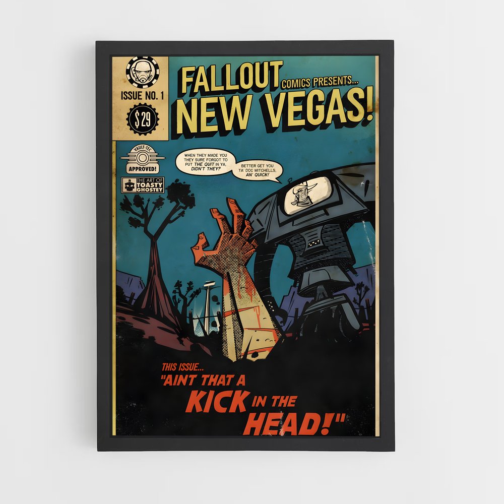 Poster Cartoon Wasteland – affiche Fallout (vue 2)