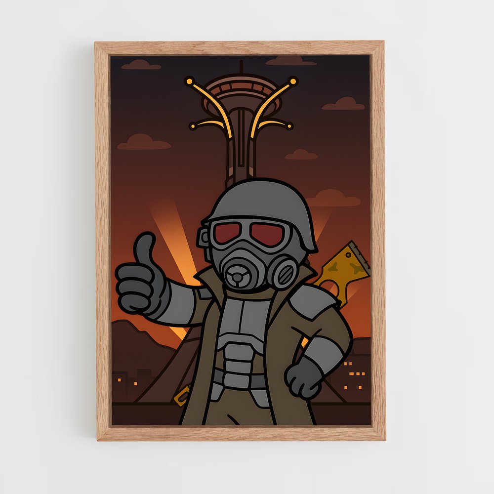 Poster Le Survivant Masqué – affiche Fallout (vue 4)