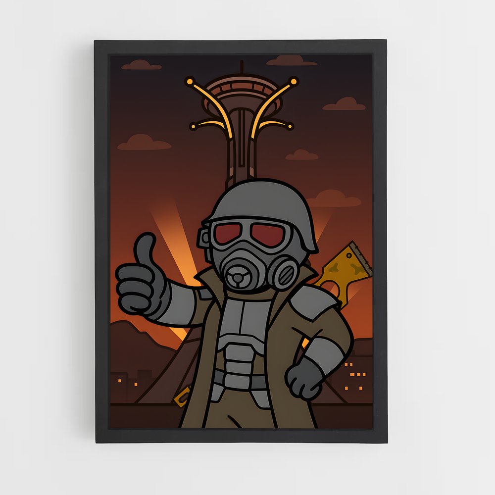 Poster Le Survivant Masqué – affiche Fallout (vue 2)