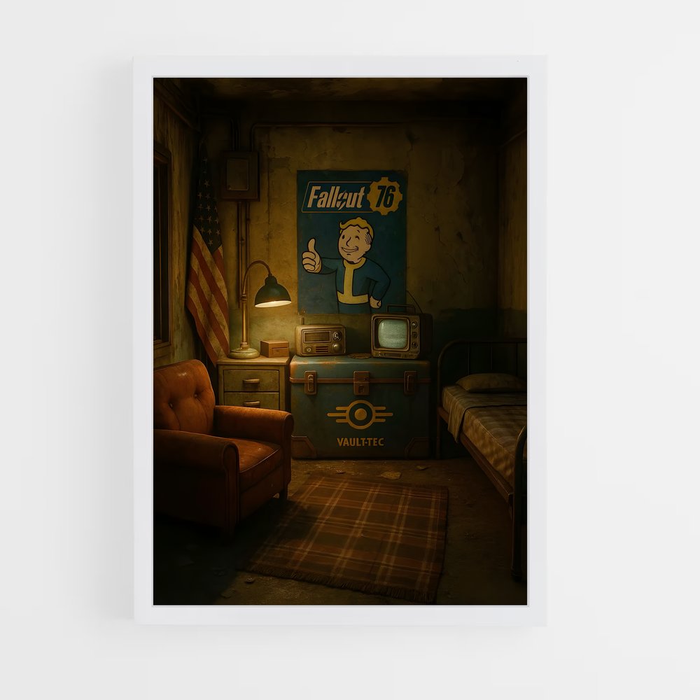Poster Le Refuge de l'Après-Guerre – affiche Fallout (vue 3)
