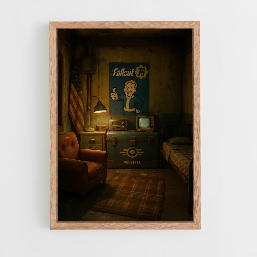 Poster Le Refuge de l'Après-Guerre – affiche Fallout (vue 4)