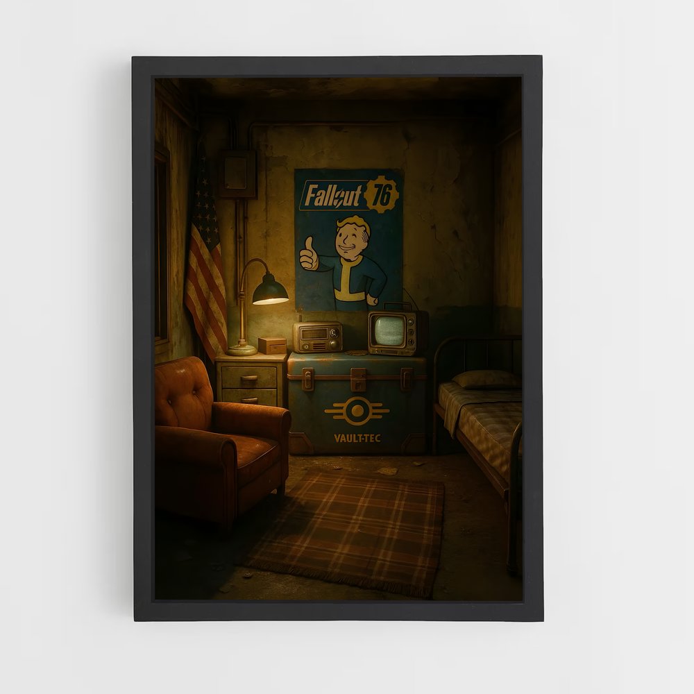 Poster Le Refuge de l'Après-Guerre – affiche Fallout (vue 2)