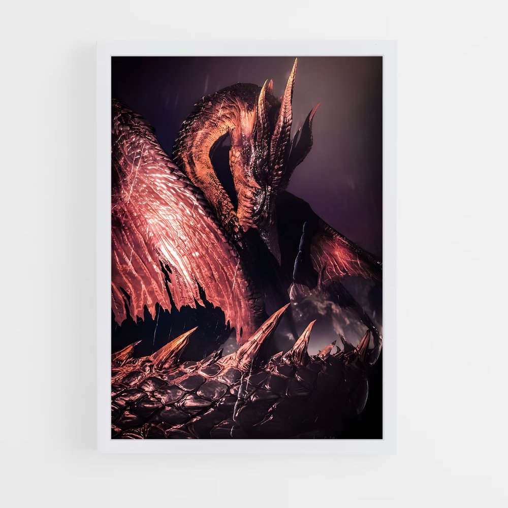 Poster Dragon Sombre – affiche Monster Hunter (vue 3)