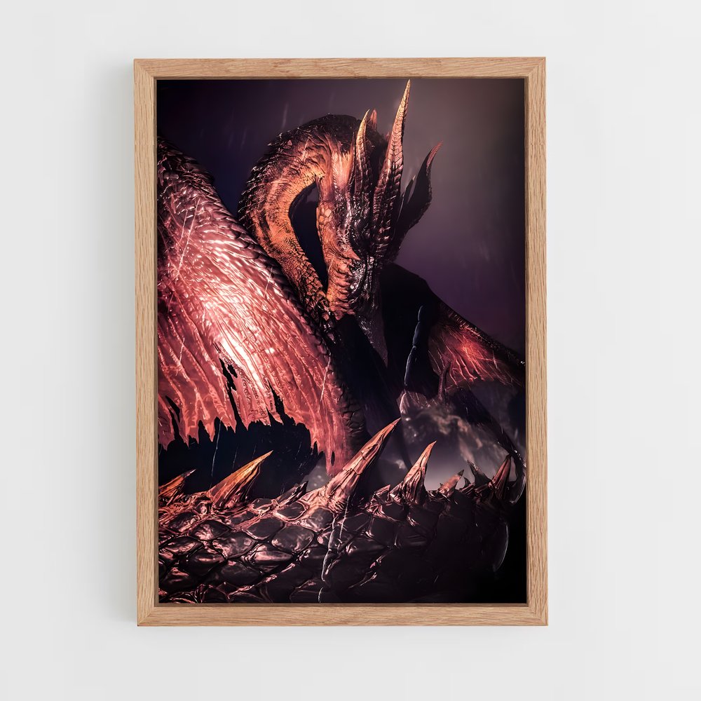 Poster Dragon Sombre – affiche Monster Hunter (vue 4)