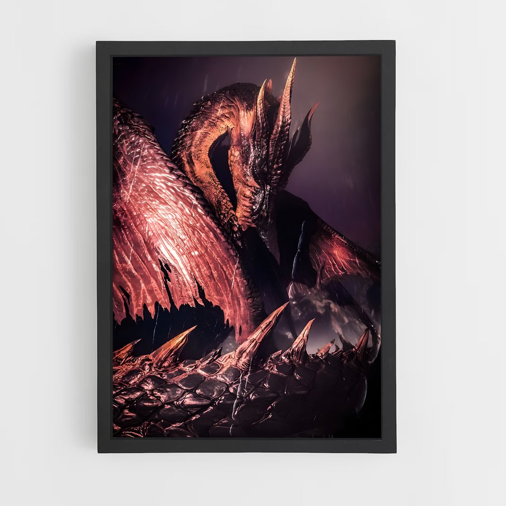 Poster Dragon Sombre – affiche Monster Hunter (vue 2)
