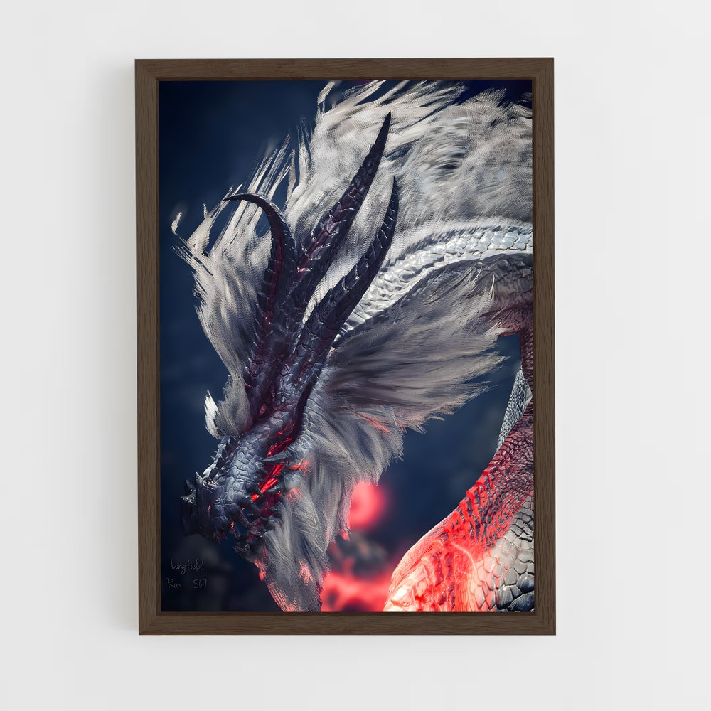 Poster Dragon de Lueur Rouge – affiche Monster Hunter (vue 5)