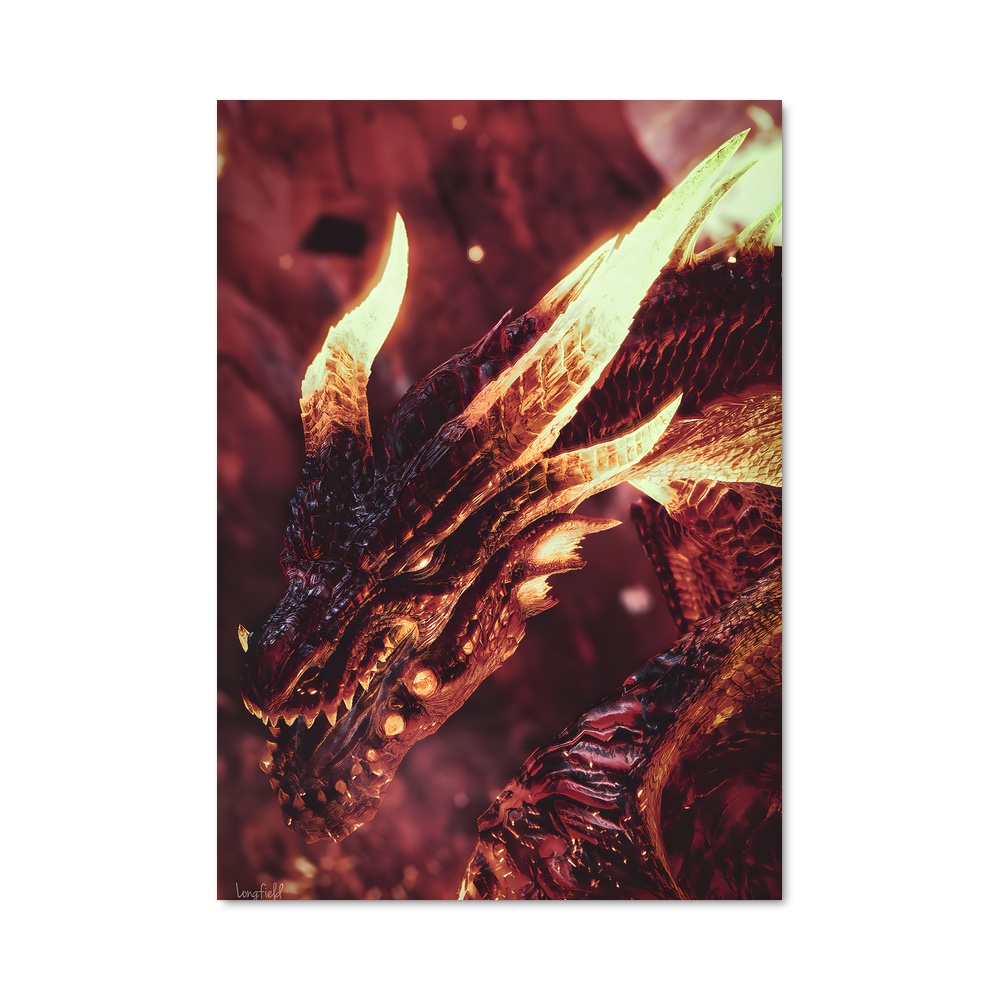 Poster Dragon de Lumière – affiche Monster Hunter