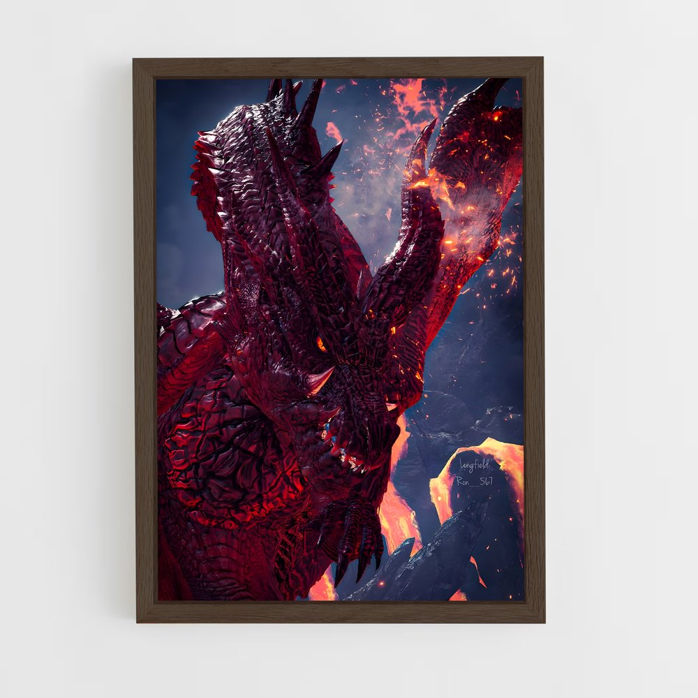 Poster Fatalis en Chasse – affiche Monster Hunter (vue 5)