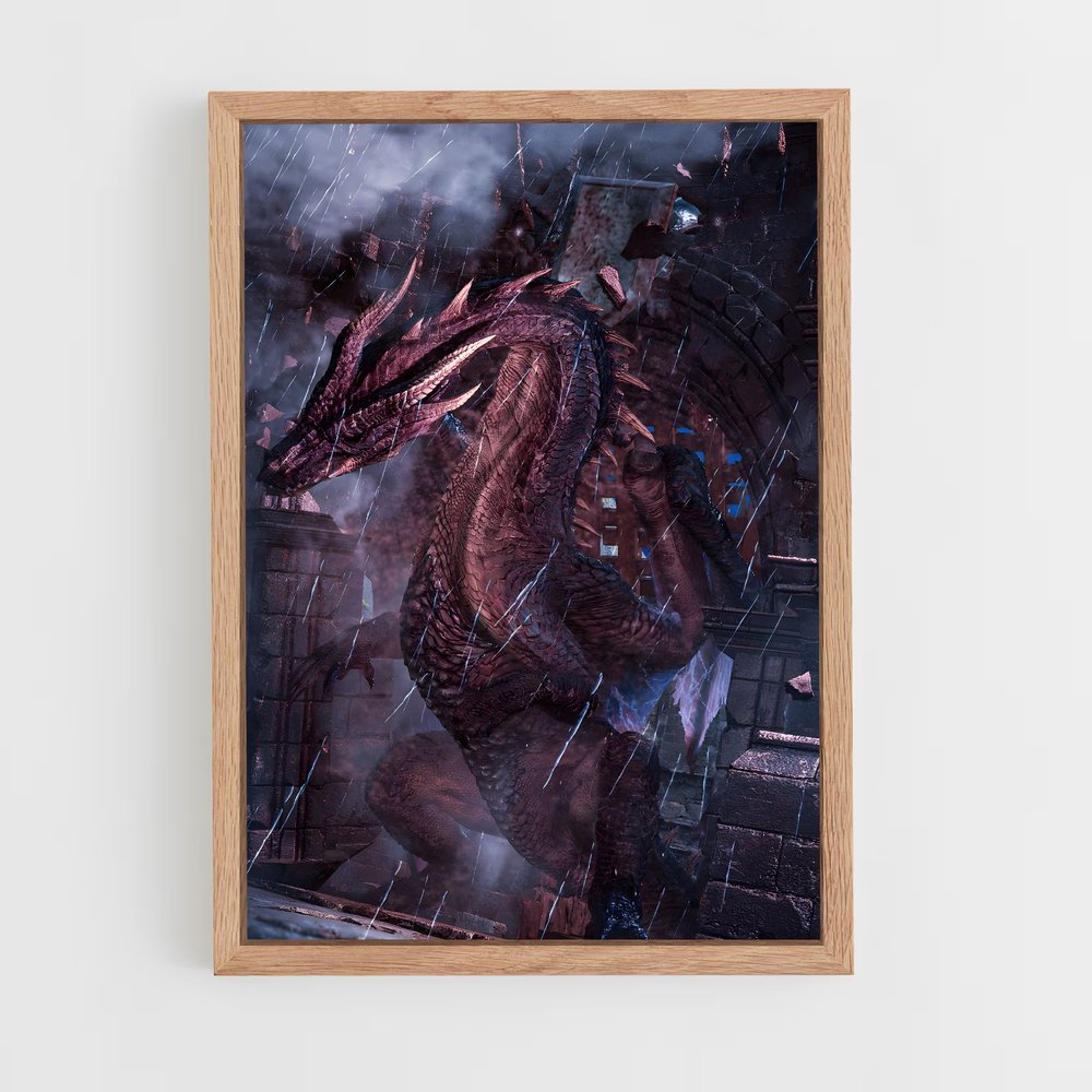 Poster Fatalis de dragon – affiche Monster Hunter (vue 4)