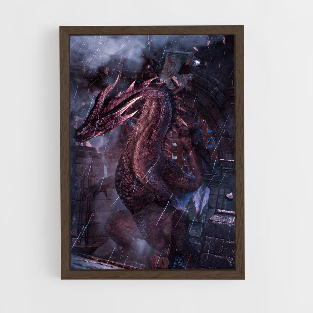 Poster Fatalis de dragon – affiche Monster Hunter (vue 5)