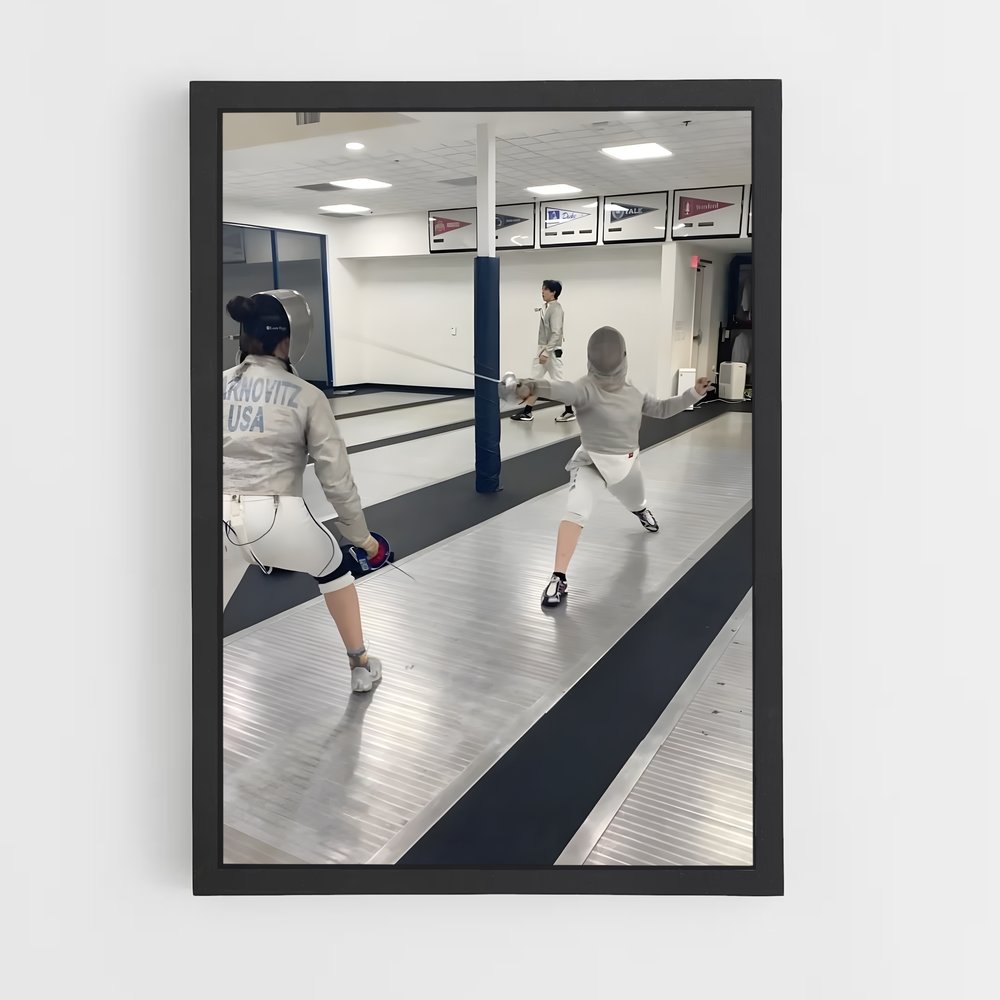 Poster Fencing Escrime (vue 2)