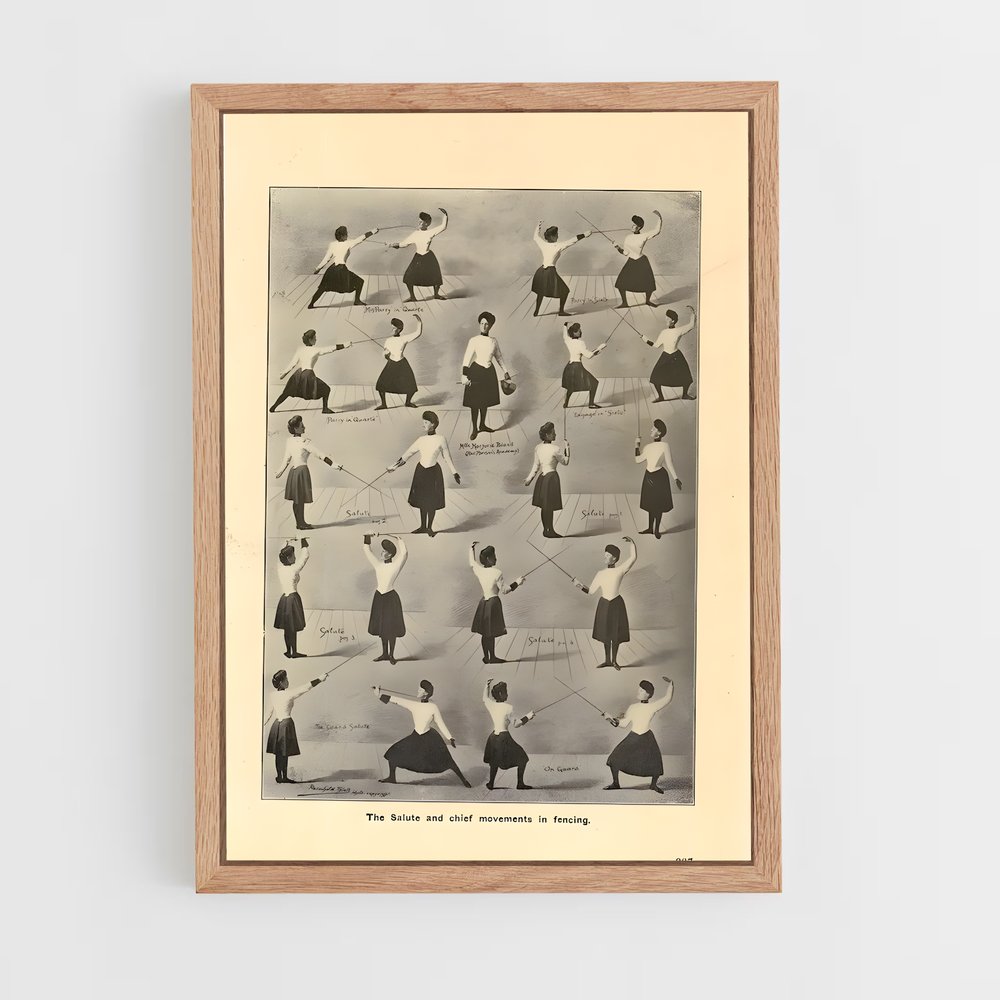 Poster Fencing danse – affiche Escrime (vue 4)