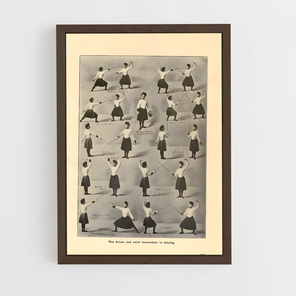Poster Fencing danse – affiche Escrime (vue 5)