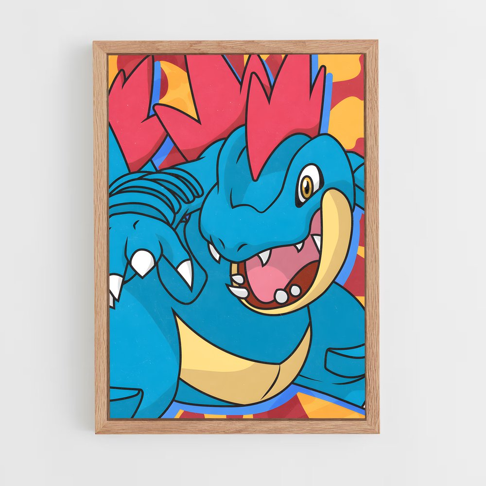 Poster Feraligatr Chill – affiche Pokemon (vue 4)