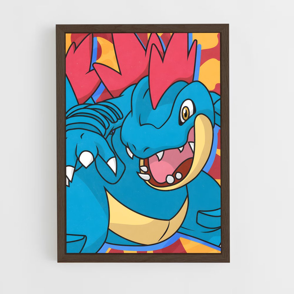 Poster Feraligatr Chill – affiche Pokemon (vue 5)