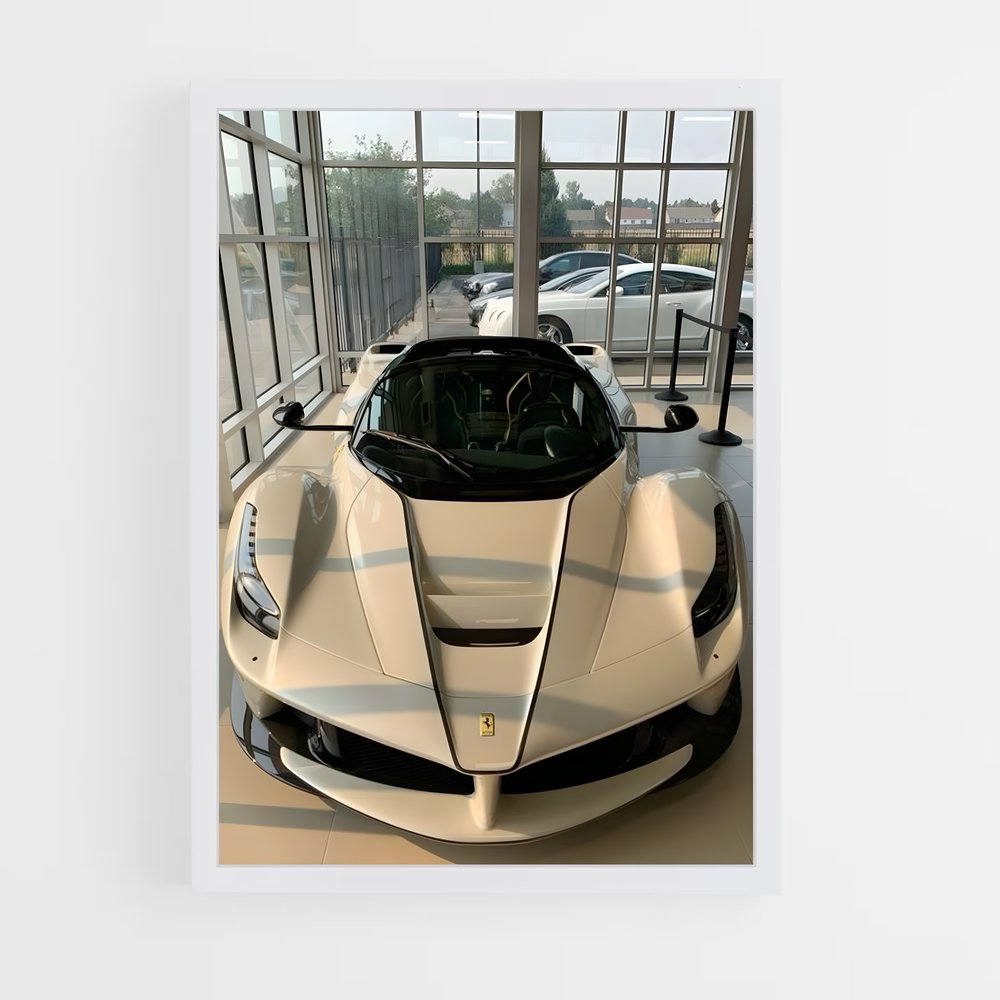 Poster Ferrari Blanche (vue 3)