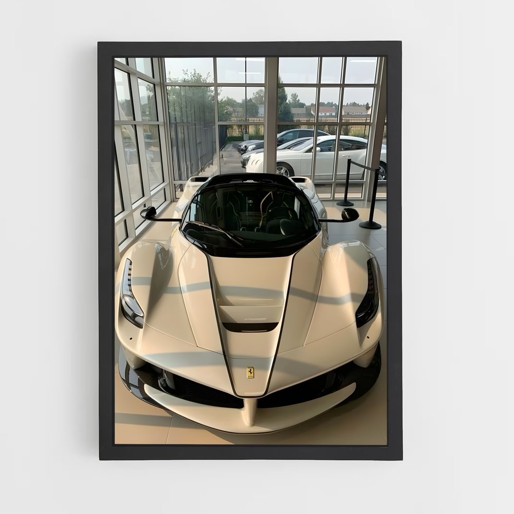 Poster Ferrari Blanche (vue 2)