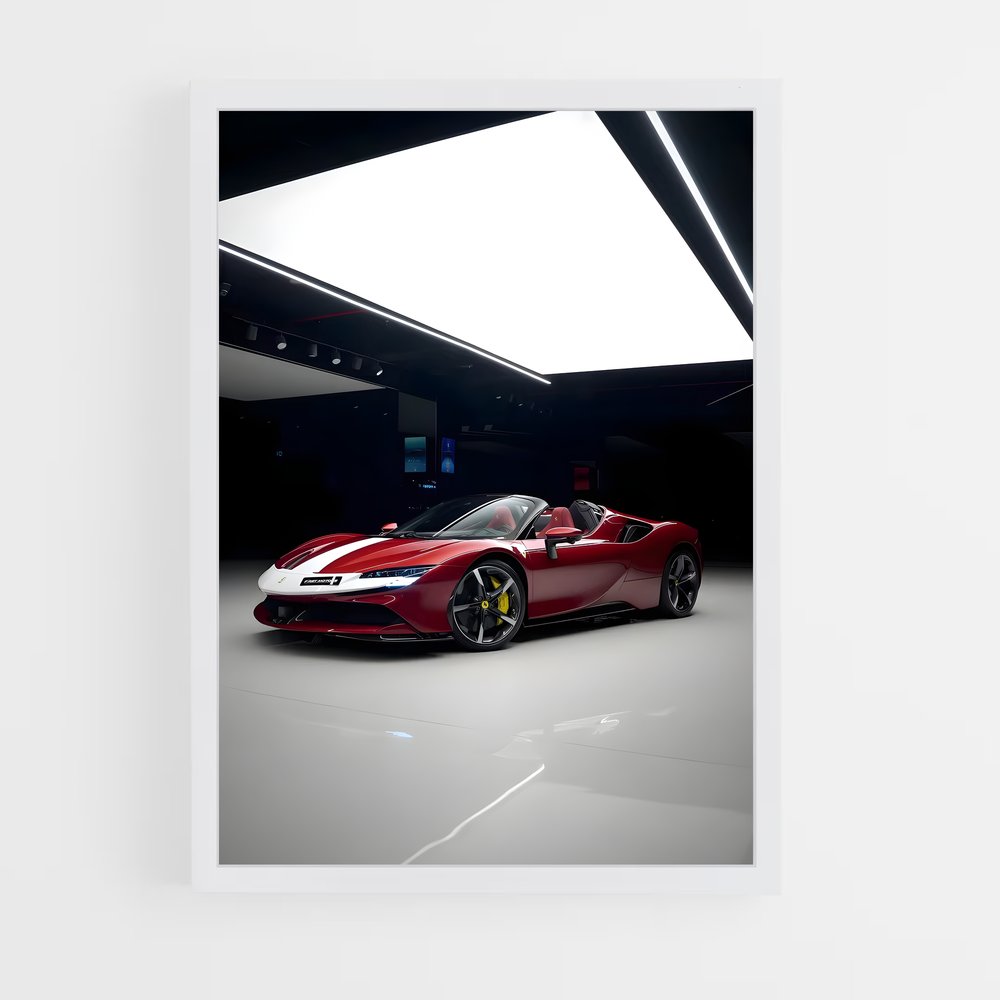 Poster Ferrari Noir Énigmatique (vue 3)