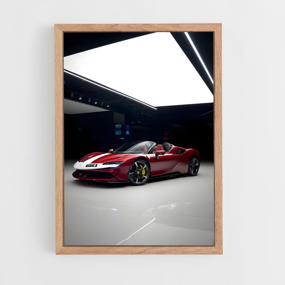 Poster Ferrari Noir Énigmatique (vue 4)