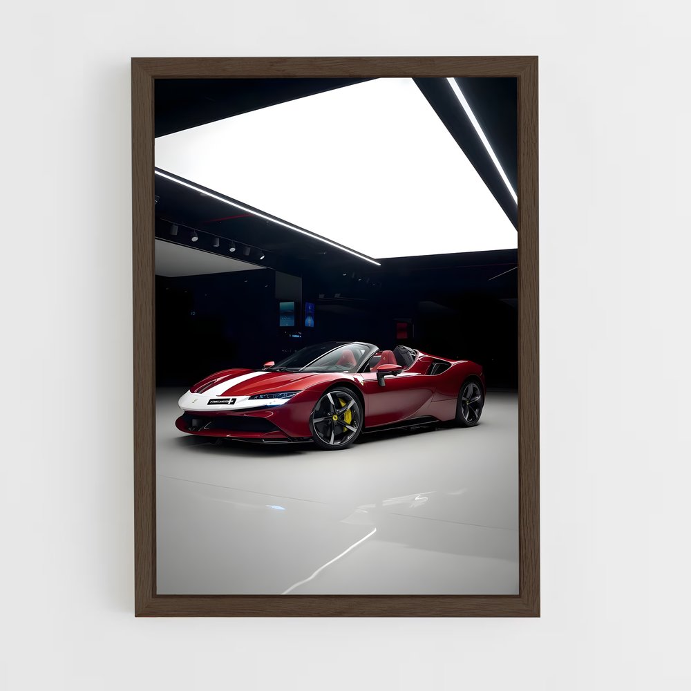 Poster Ferrari Noir Énigmatique (vue 5)