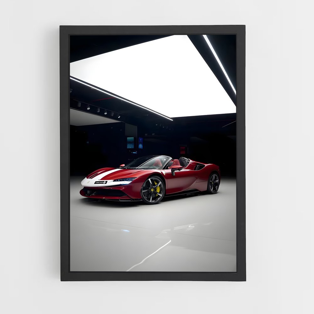 Poster Ferrari Noir Énigmatique (vue 2)