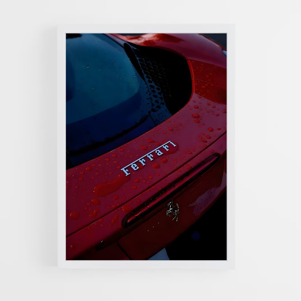 Poster Ferrari Éclat Rouge (vue 3)