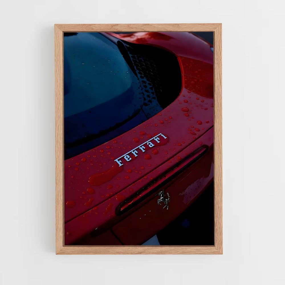 Poster Ferrari Éclat Rouge (vue 4)