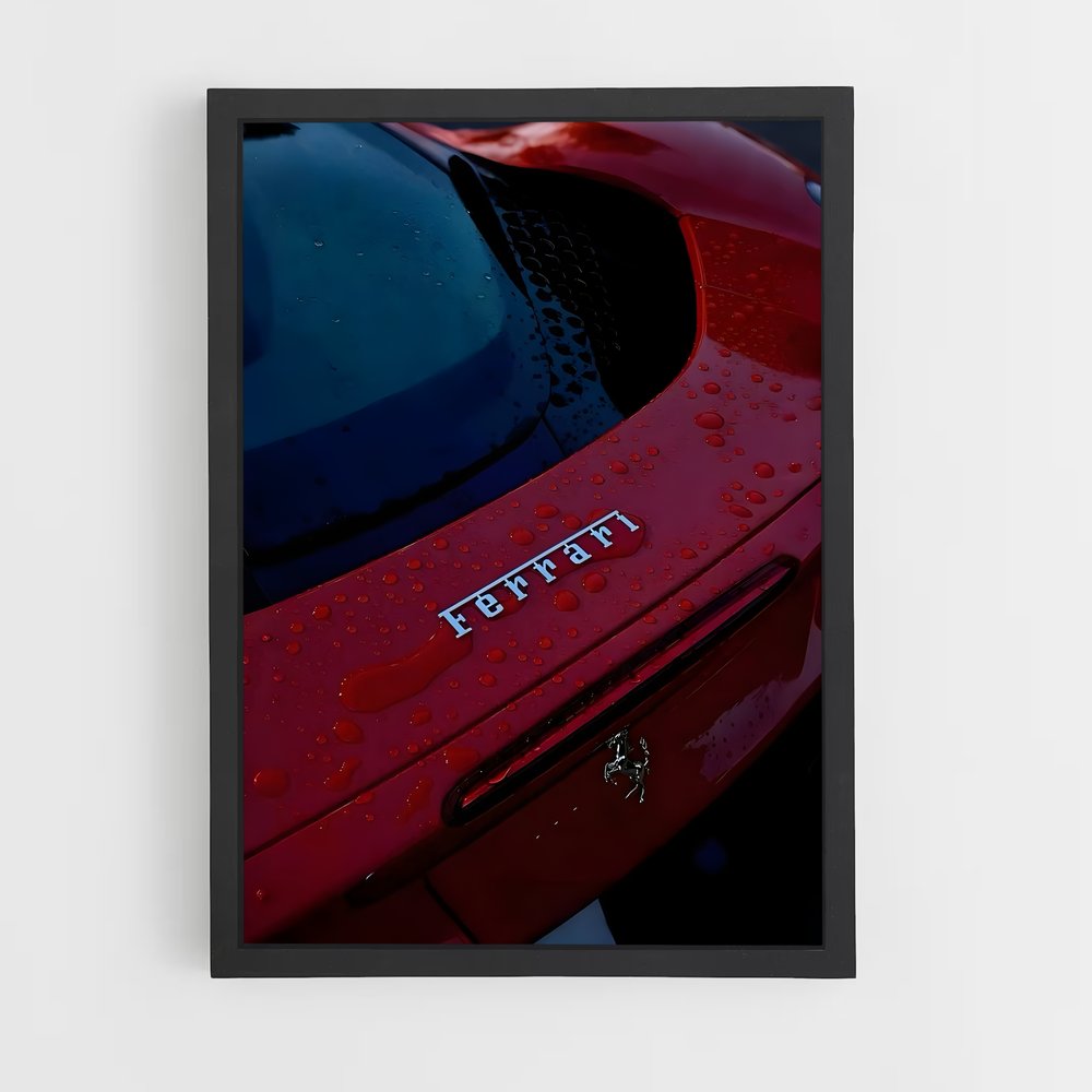 Poster Ferrari Éclat Rouge (vue 2)