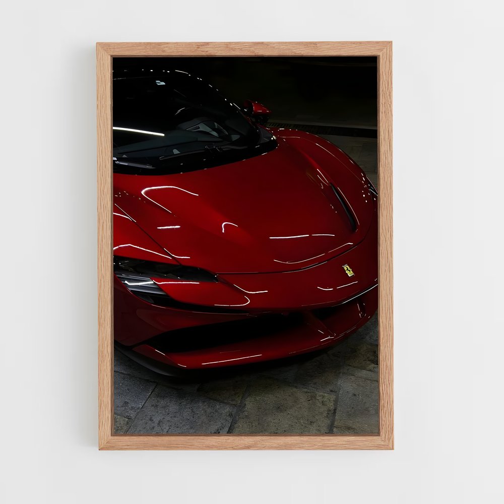 Poster Ferrari dans le Garage (vue 4)