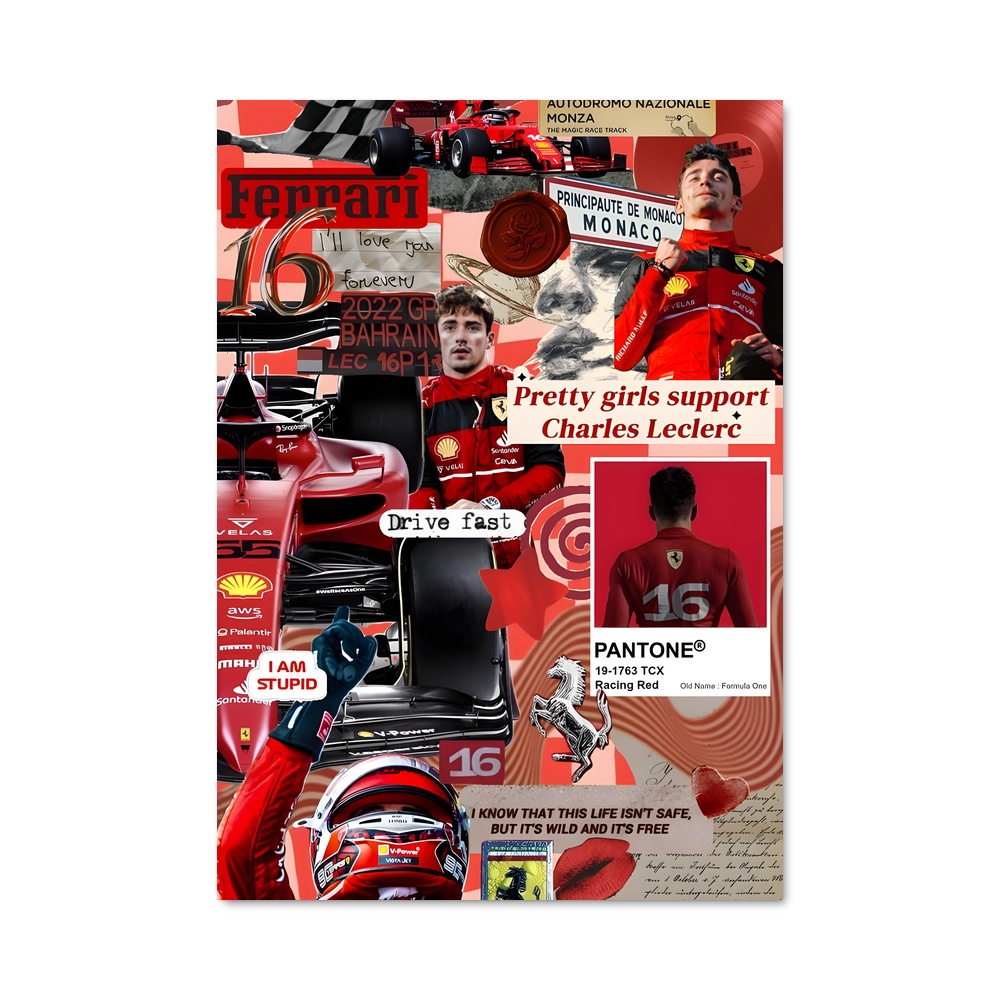 Poster Scuderia Passion – affiche Ferrari