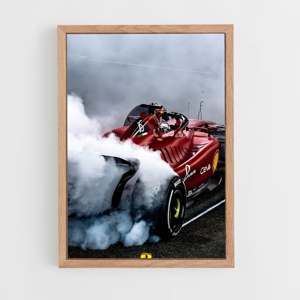 Poster Ferrari en Flamme (vue 4)