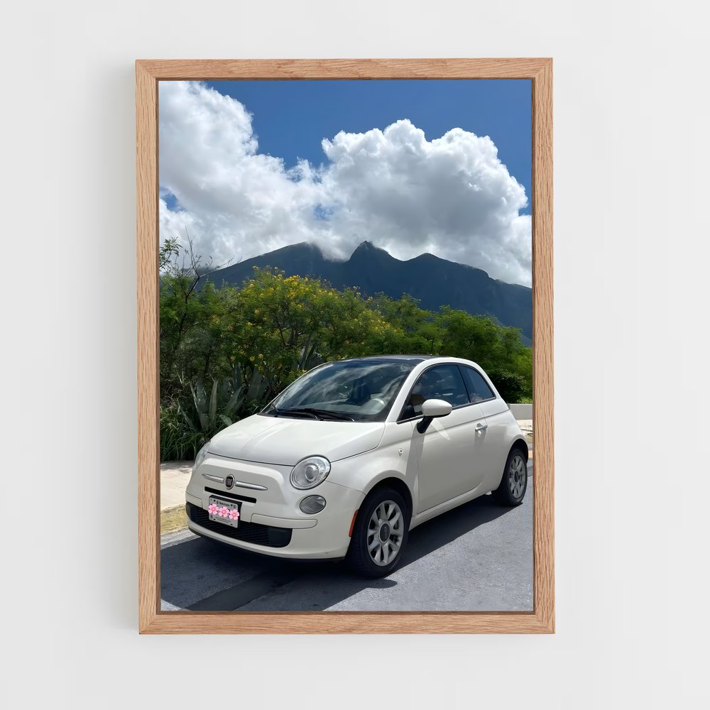 Poster Fiat et Montagnes (vue 4)