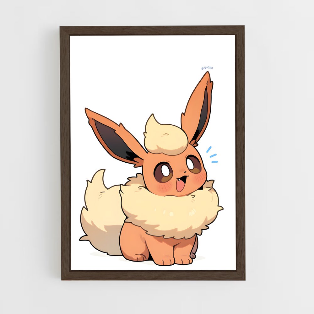 Poster Flamme de Flareon – affiche Pokemon (vue 5)