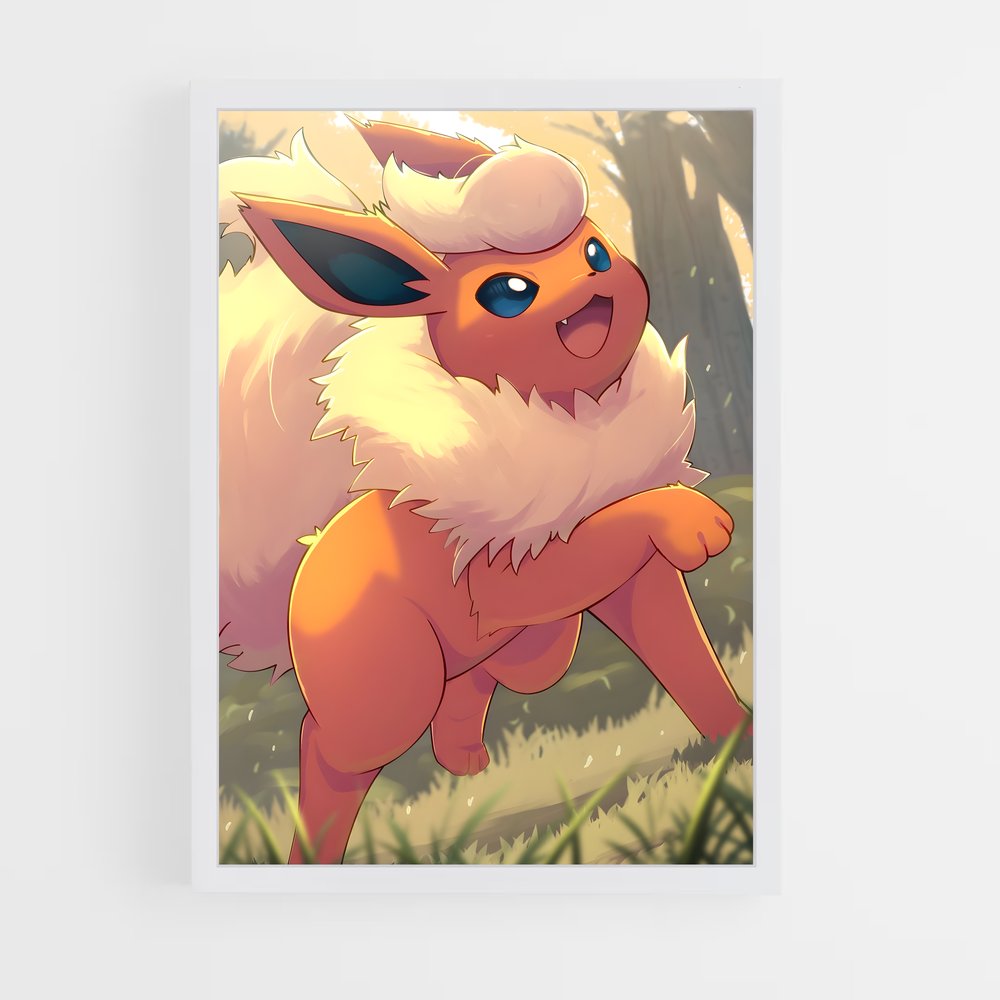 Poster Flareon Fantaisie – affiche Pokemon (vue 3)