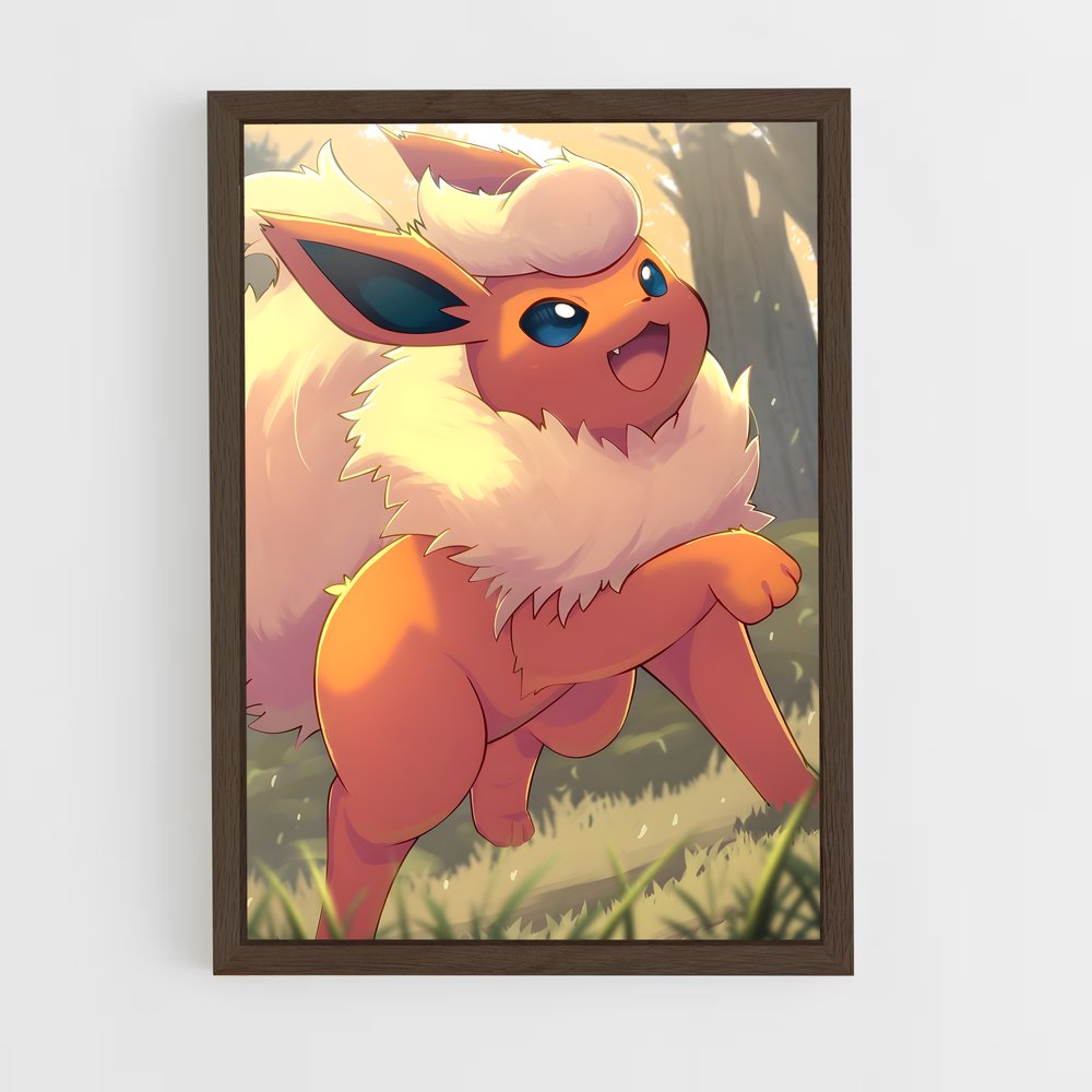 Poster Flareon Fantaisie – affiche Pokemon (vue 5)