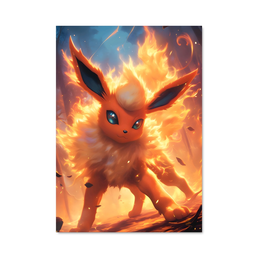 Poster Flareon Flamme – affiche Pokemon
